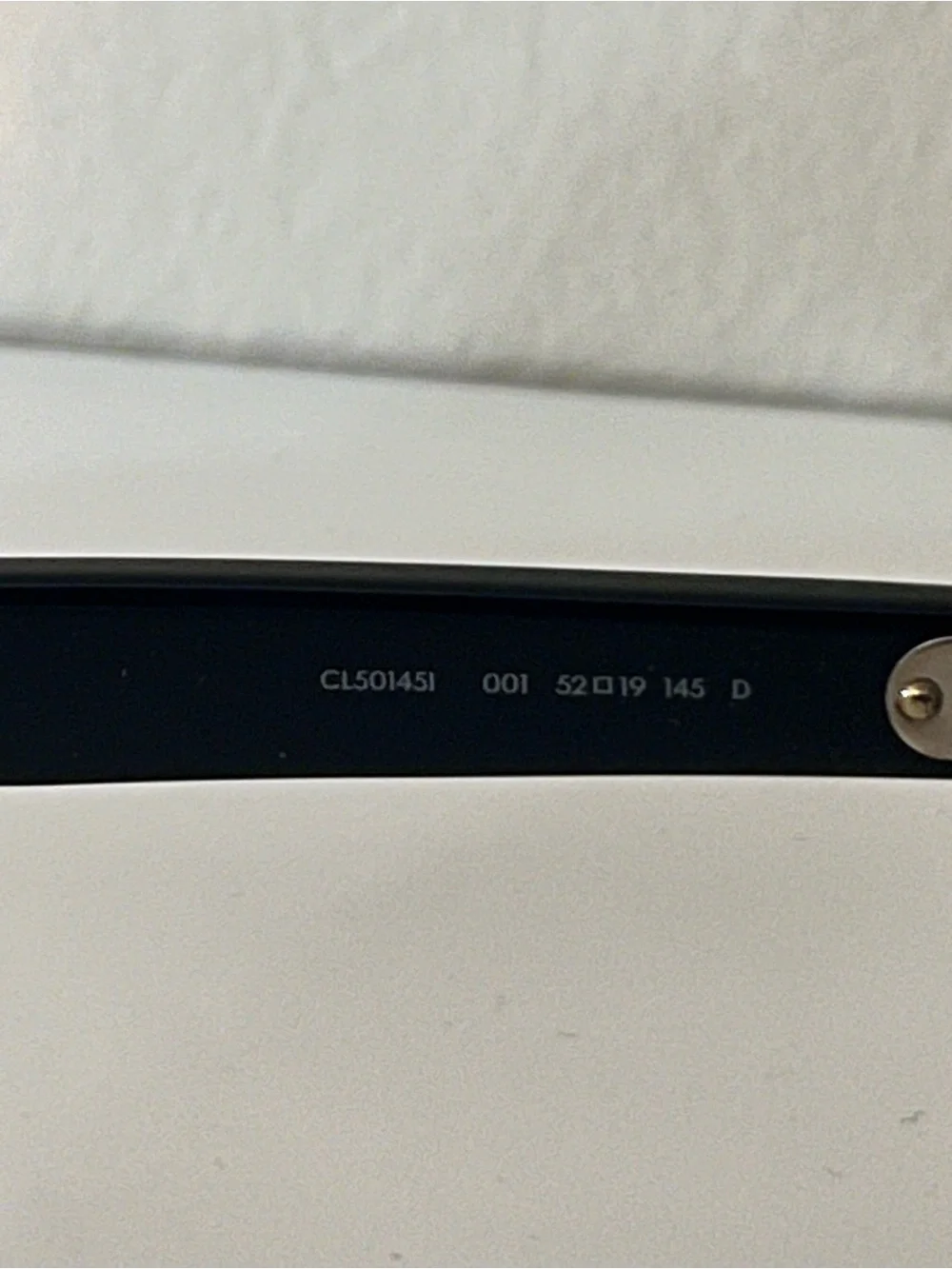 Celine Black Round Acetate Glasses with Clear Lenses